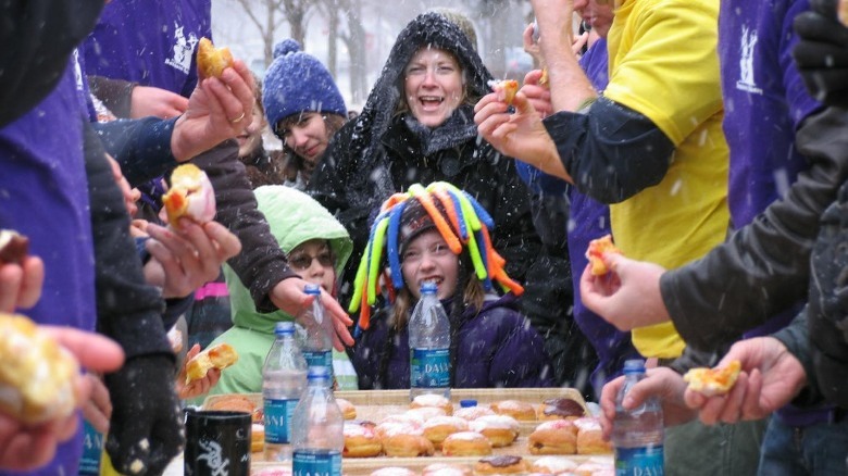 Fat Tuesday Paczki eating contest