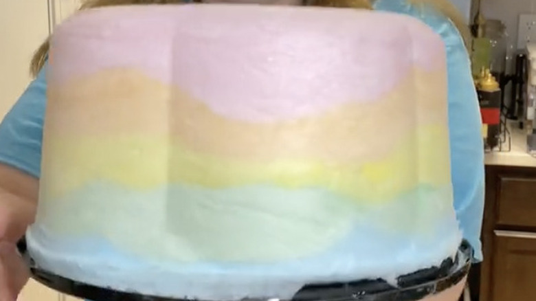 Cotton candy cake