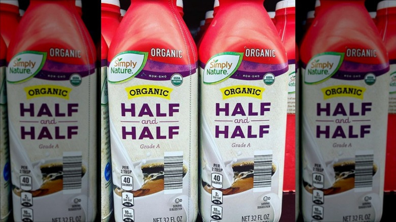 Aldi Simply Nature organic half and half