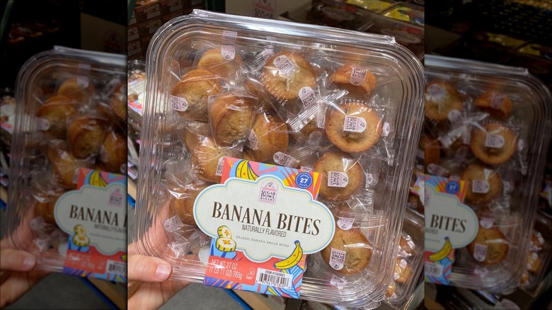 Banana bites in plastic