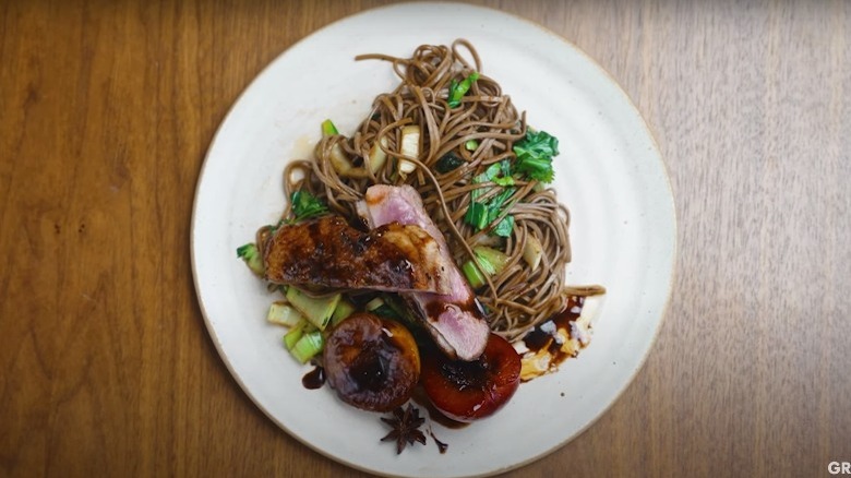 Gordon Ramsay's teriyaki duck with noodles