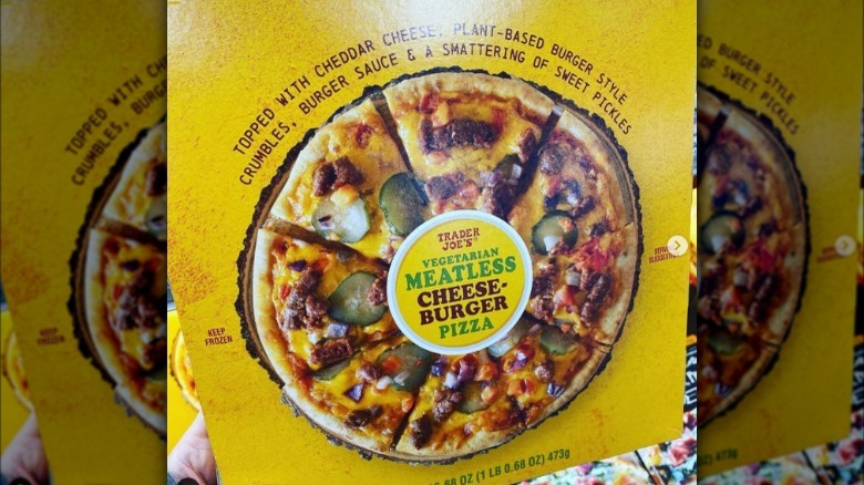 Vegetarian Cheeseburger Pizza