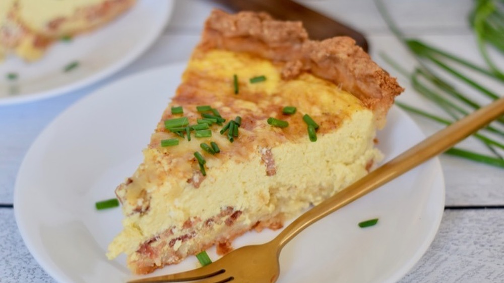 slice of quiche lorraine