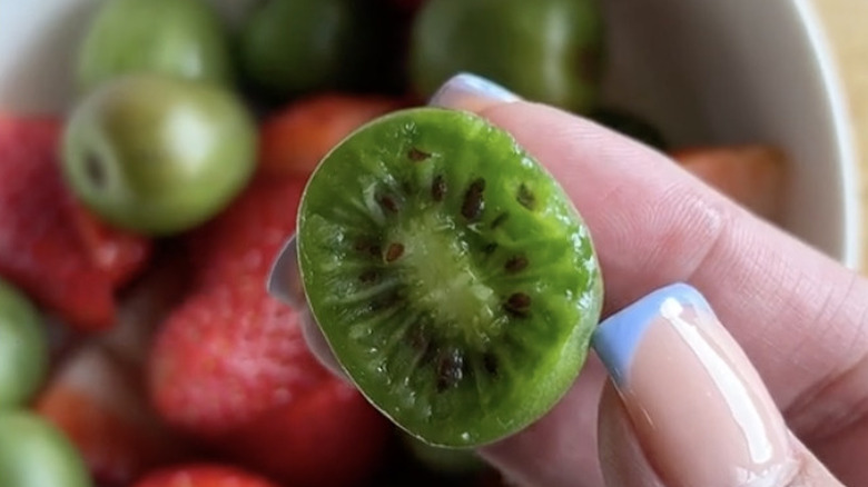 kiwi berry close up 