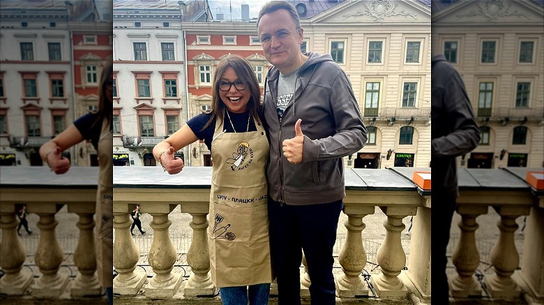 Rachael Ray with Andriy Sadovyi 