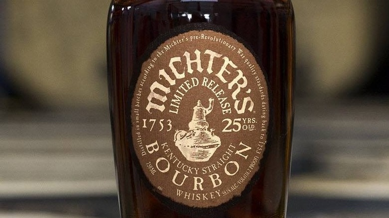 Bottle of Michter's Bourbon 25 Year