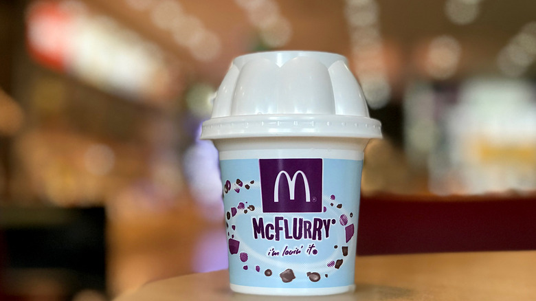 A McFlurry in a McDonald's