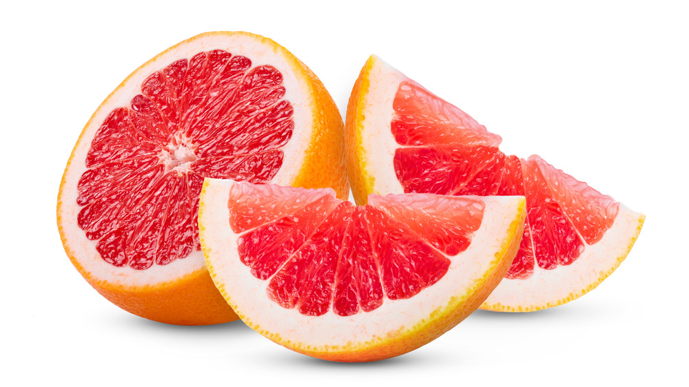 Pieces of grapefruit