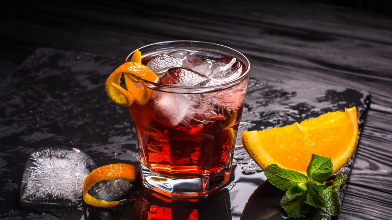 Negroni made with Campari