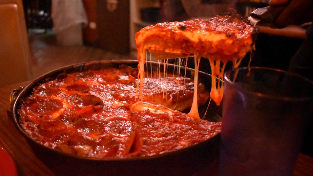 Chicago style pizza