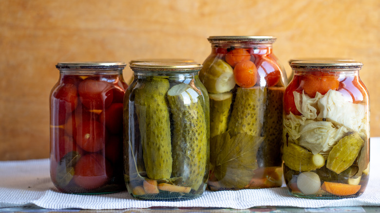 jars with pickles