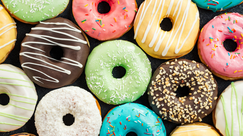 Various types of donuts