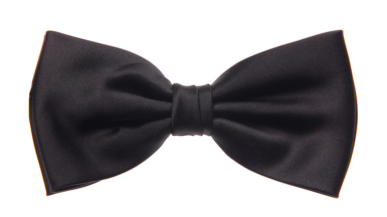 black bow tie