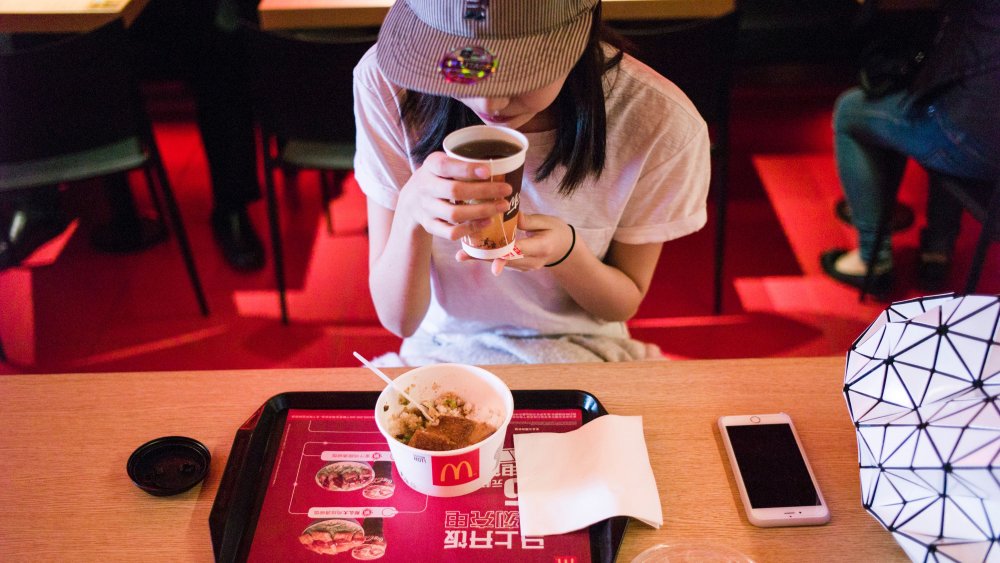 Local model eats at McDonalds