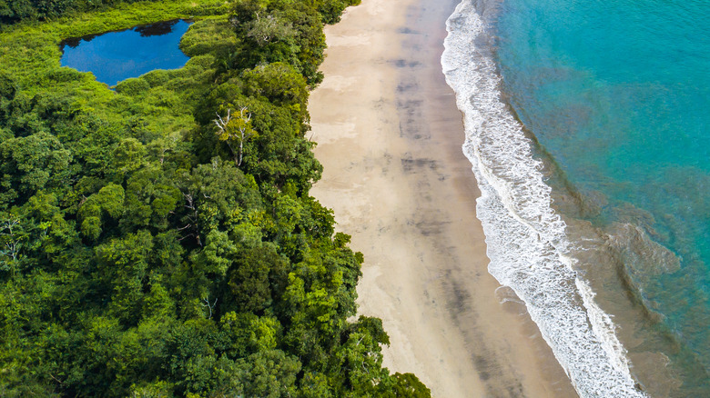 Costa Rica island and ocean