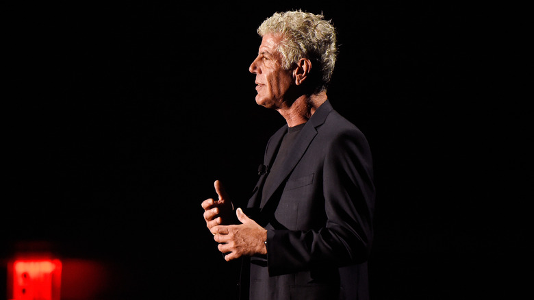 Anthony Bourdain at speaking engagement