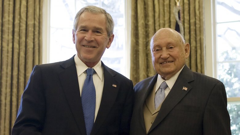 truett cathy and george bush