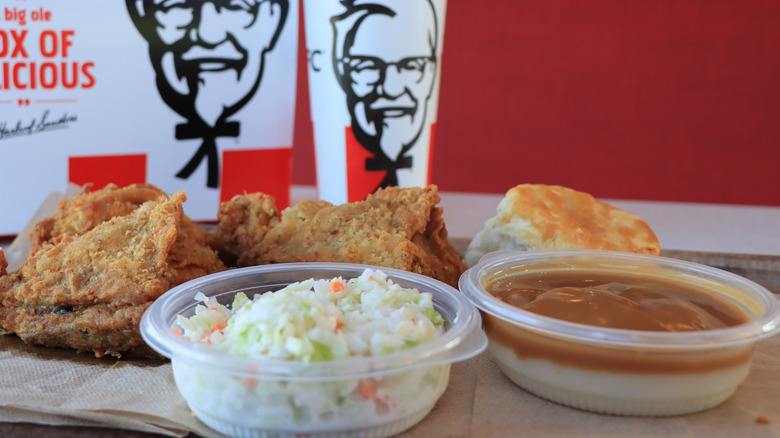 kfc meal with gravy