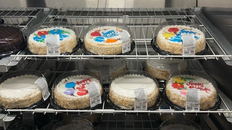 Costco birthday cakes in case