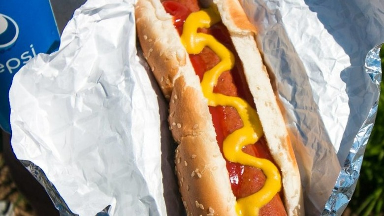 Hot dog and Pepsi from Costco food court