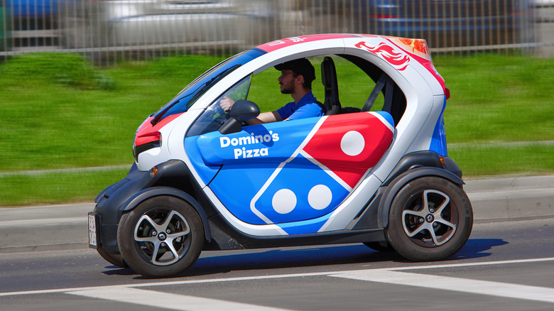 Domino's pizza delivery car