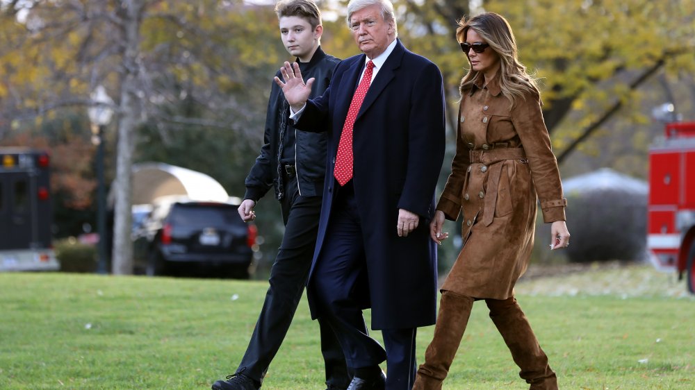 Trump with Melania and Barron