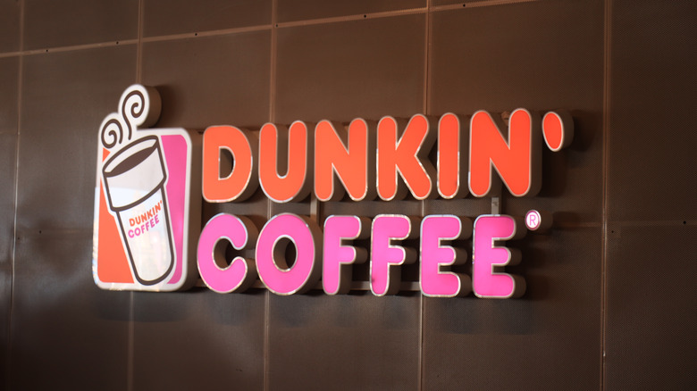 Dunkin' Coffee sign