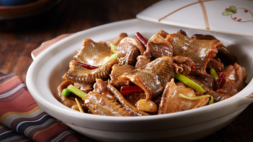 Stewed snake meat