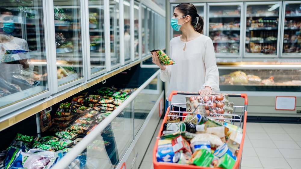 woman shopping in a mash