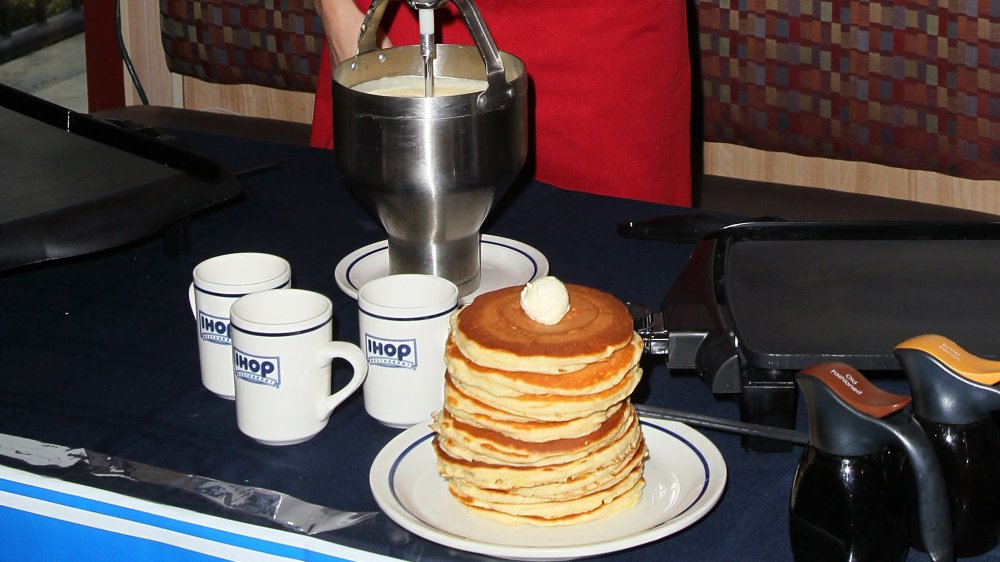 IHOP pancakes and coffee