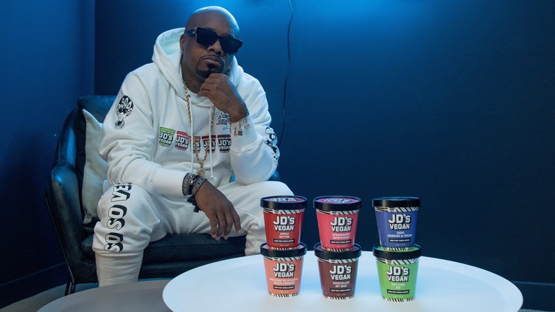 Jermaine Dupri in promo shot for JD's vegan ice cream