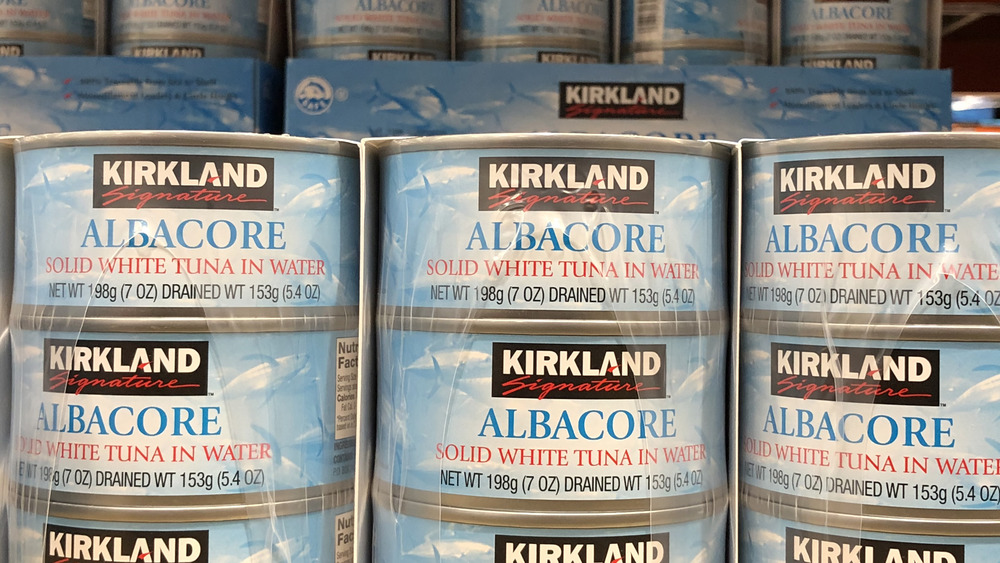 Kirkland Signature tuna cans