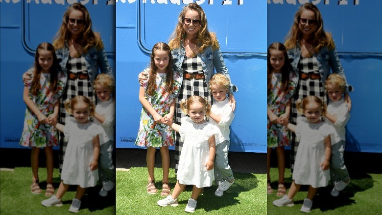 Marcela Valladolid with her kids