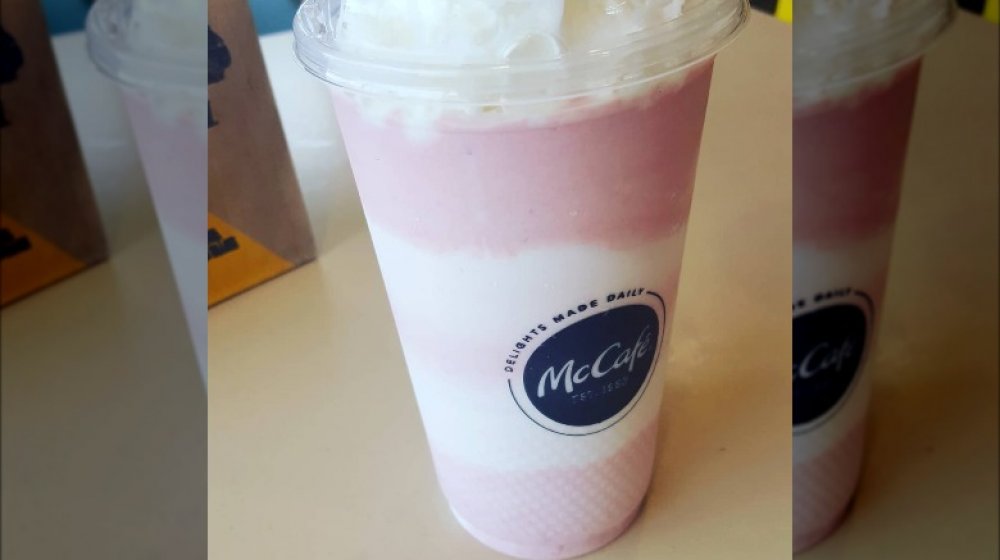 McDonalds strawberry shake