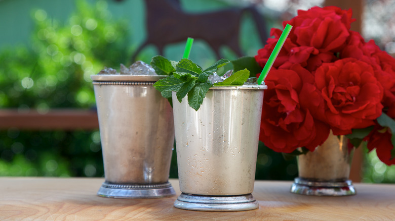 silver mint julep cups