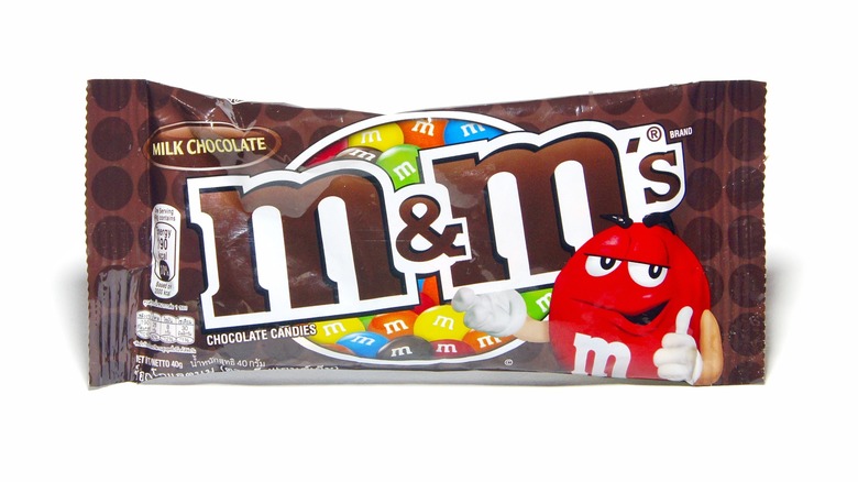 Bag of M&M's candy