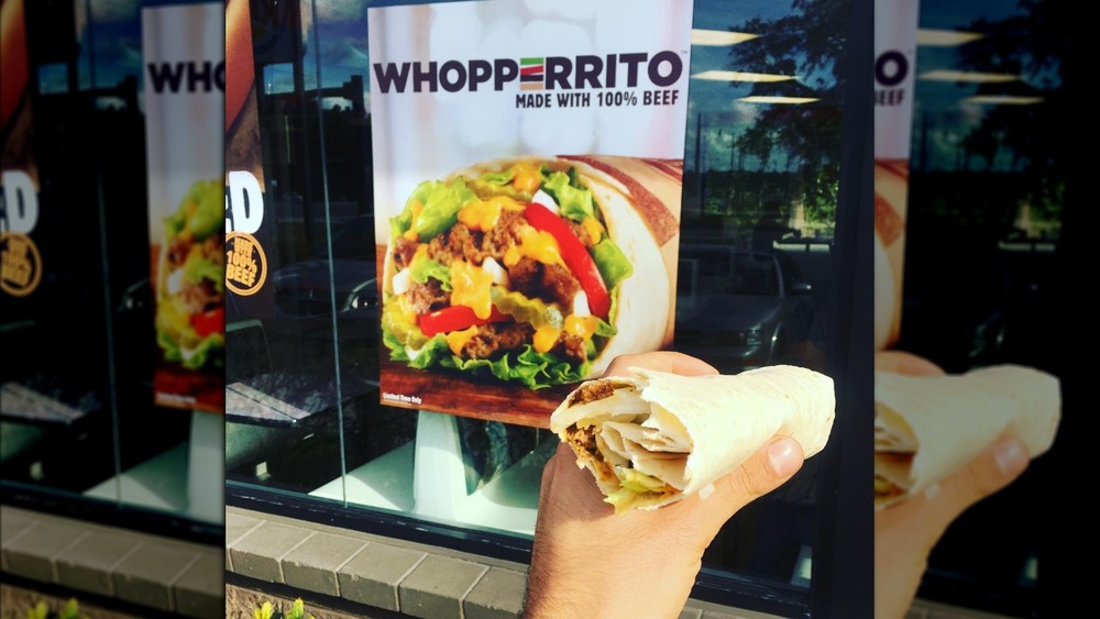 Whopperrito Burger King advertisement