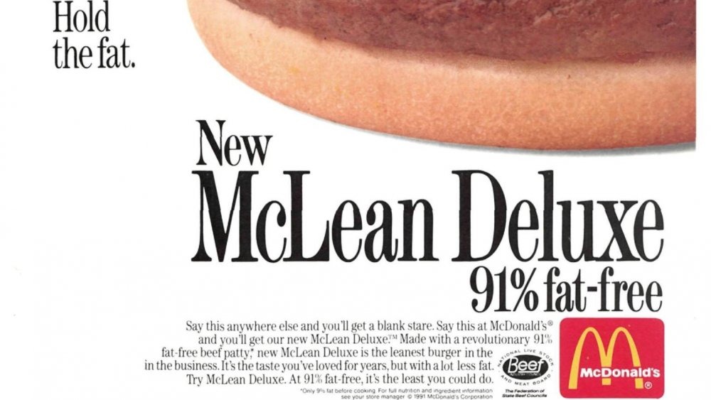 An advertisement for the McLean Deluxe