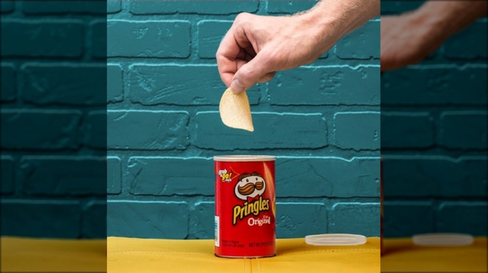 Pringles can in original flavor