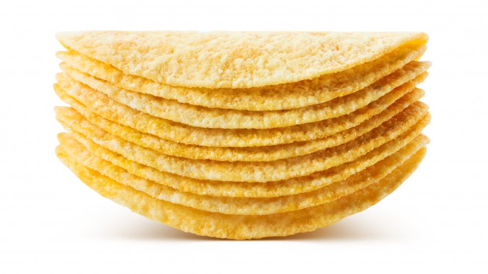 A stack of Pringles