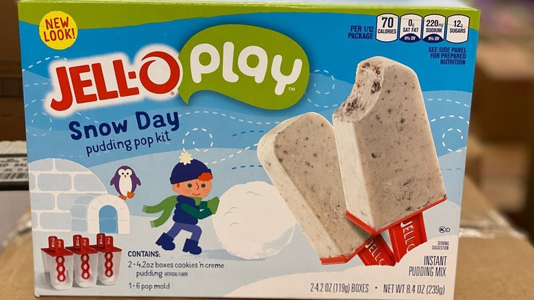 Jell-o Pudding Pop mold kit for a snowy day