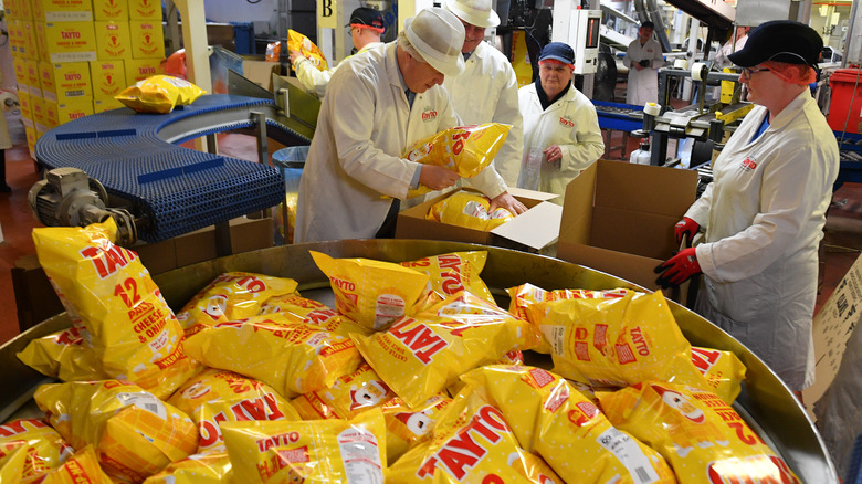 Chips getting made in a factory