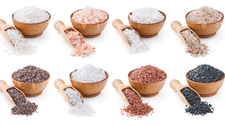 variety of natural salts