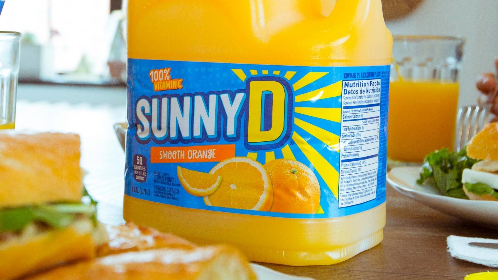 sunny d nutrition label