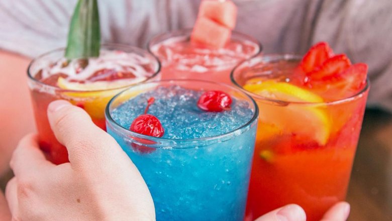 Colorful cocktails