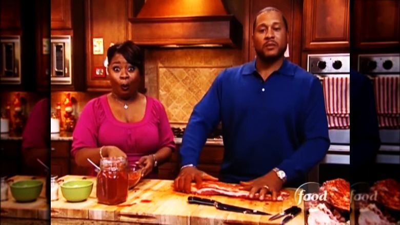 Gina and Pat Neely in their kitchen