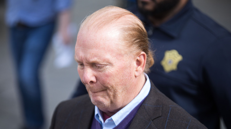 Mario Batali frowning