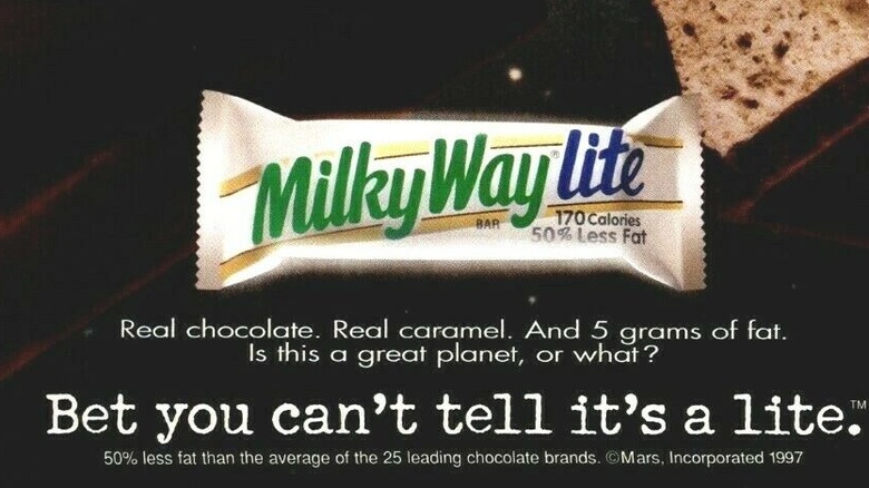 Milky Way Lite print ad