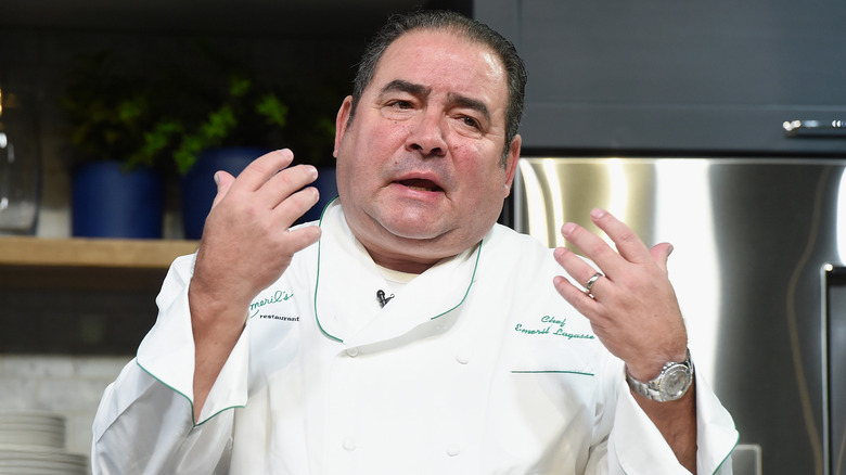 Emeril Lagasse with hands up