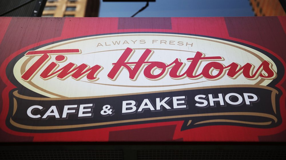 Tim Hortons sign